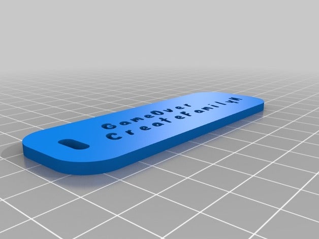 my customized test luggage label customizeable organization 3D print model - Mito3D