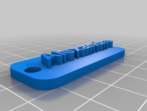 alexandre trousseau de clés porte-clés un 3d print model - Mito3D