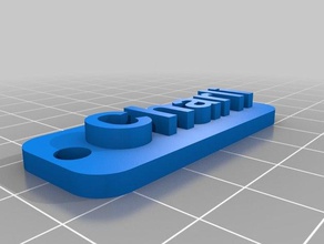 charli keychain keychains jesuischarlie 3d print model - Mito3D