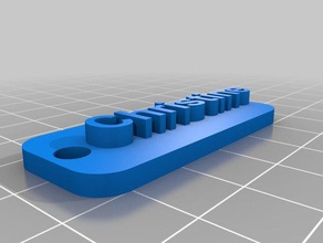 christine trousseau de clés porte-clés un 3d print model - Mito3D