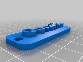 coralie trousseau de clés porte-clés un 3d print model - Mito3D
