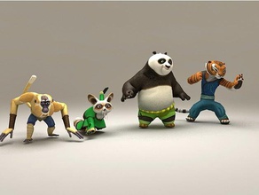 kung fu panda models 3d print model - Mito3D