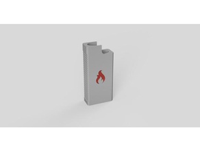 firestarter lighter case gadgets fire flame flames parameterized protection simplistic useful 3d print model - Mito3D