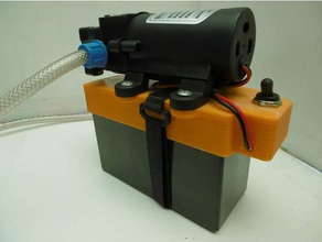 support pompe eau automatique 12v high pressure automatic water pump outdoor & garden 3d print model - Mito3D