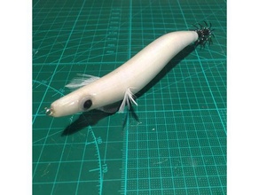 squid jig 35 parfum de poche sport et loisirs leurre pêche le calmar 3d print model - Mito3D