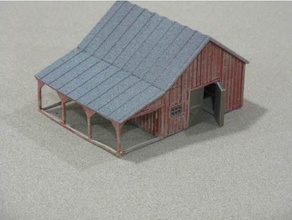 ho scale small barn accessories buildings & structures 3d print model - Mito3D