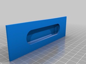 inlay door handle model furniture 3d print model - Mito3D
