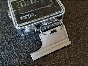 gopro hero3 waterproof case latch camera clip 3d print model - Mito3D
