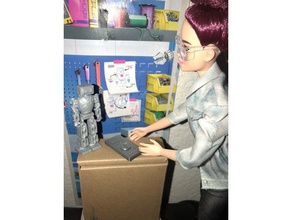 barbie-tamanho multímetro robótica engenharia de barbie adereços haste 3d print model - Mito3D