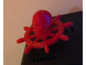 ship's wheel skull prusa printers 3d printer accessories 3d print model - Mito3D