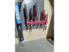 biltema pegboard pliers tool holders & boxes 3d print model - Mito3D