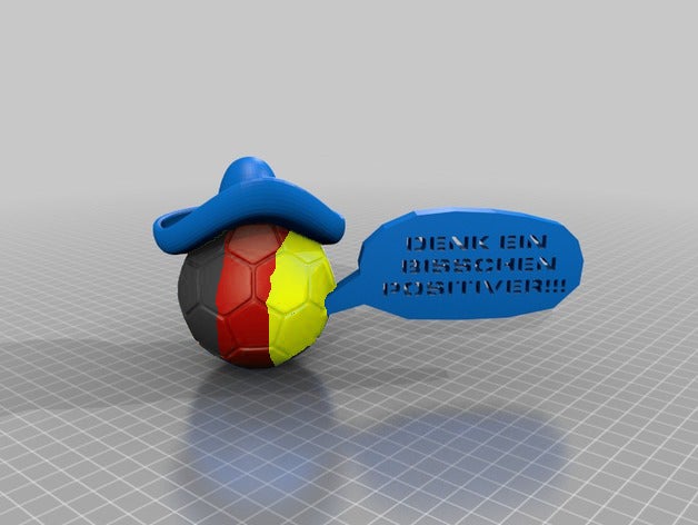 penser peu plus positive sombrero sculptures 3D print model - Mito3D