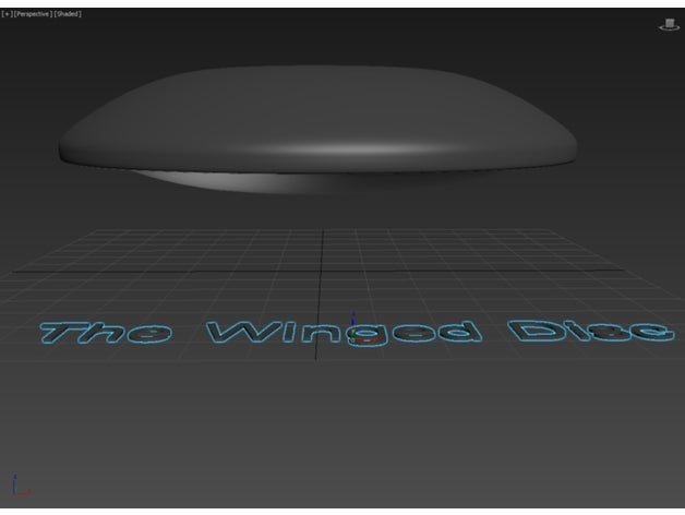 winged disc 01 art 3D print model - Mito3D