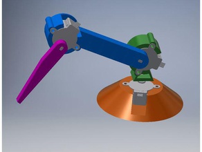 miniarm küçük temel step-motor robot kol Robotik 28byj-48 arduino elektronik mekanik motor step 3d print model - Mito3D