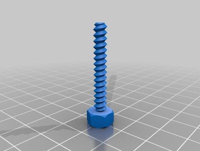 my customized nut job bolt washer threaded rod factory parts 3d print model - Mito3D