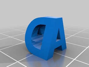 a&d letter sculptures customized 3d print model - Mito3D