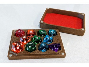 dice box tray 11 dnd dungeons dragons pathfinder roleplaying 3d print model - Mito3D