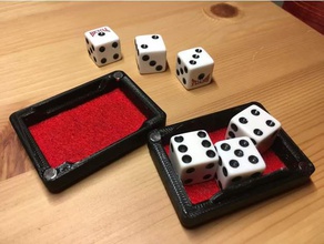 standard dice box 6 sided game 3d print model - Mito3D