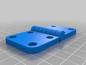 meu personalizados paramétrico de dobradiça partes personalizado 3d print model - Mito3D