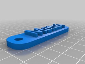 meine angepasste einfache Schlüsselanhänger Schilder & logos kundengebundene 3d print model - Mito3D