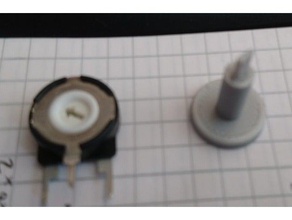 knob do potenciômetro eletrônica de botão 3d print model - Mito3D