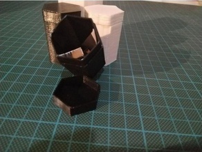 altıgen kutu kaplar kutusu caja 3d print model - Mito3D