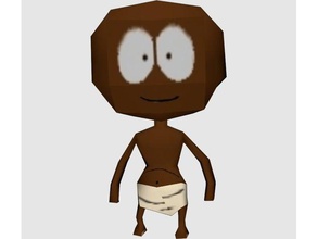 starvin marvin southpark sculptures african baby black boy brown cartoon comic book cute ethiopia figurine funny game humor kid model nintendo playstation south park statue tribal xbox 3d print model - Mito3D