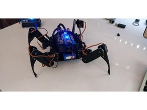 face shell eyes arduino crawling quadruped robot kit robotics 3d print model - Mito3D