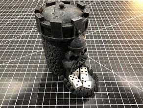 castle grayskull dice tower jawbridge Würfel 3d print model - Mito3D