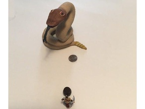 donjon de serpent jouets & jeux animal le mdn prop donjons dragons jeu miniature figurine 28mm monstre pathfinder à sonnettes rpg dessus table 3d print model - Mito3D