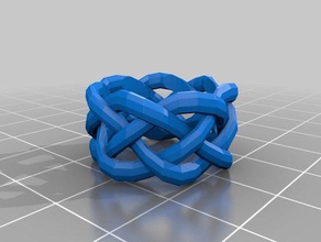 anpassbare gewebt Zylinder Mathe-Kunst 3d print model - Mito3D