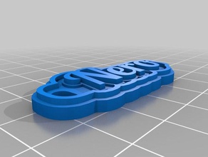 etiqueta de nero llaveros personalizado 3d print model - Mito3D