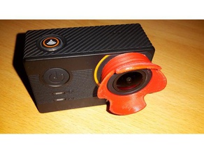 thieye C7 eylem kamera lenscap + lensflare spor ve açık hava 3d print model - Mito3D