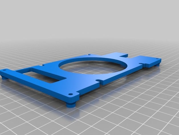 sbase cas ventilateur de 80mm lieu 2020 à montage latéral L'imprimante 3d pièces 3D print model - Mito3D