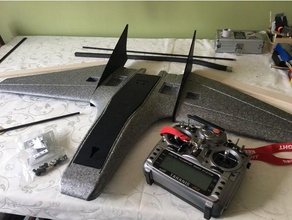 ritewing mini drak partes de cobertura winglet inserir r c veículos drac voando fpv minidrak 3d print model - Mito3D