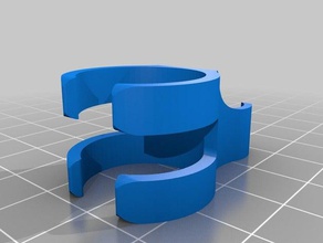 paramétrico dedo sostenedor de la pluma vertical herramientas personalizador 3d print model - Mito3D