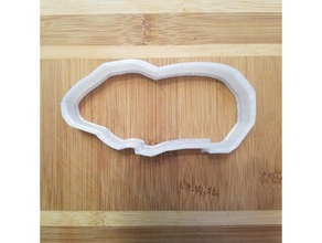 guinea pig cookie cutter kitchen & dining 3d print model - Mito3D