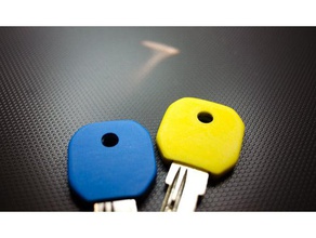 incorporado-chave na tampa quadrada hed 284mmx287mm chave organização incorporado metálicos incorporados cap tampo etiqueta de 3d print model - Mito3D