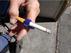 cigarette de l'anneau les anneaux ecigarette fumeur 3d print model - Mito3D