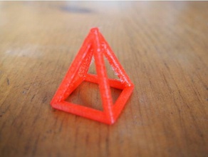paramétrique creux treillis pyramide L'impression 3d tests l'étalonnage customizer openscad 3d print model - Mito3D