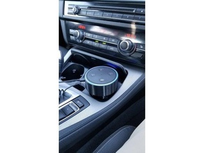 jelbert Auto cup holder amazon echo dot automotive alexa bmw in-car openscad 3d print model - Mito3D