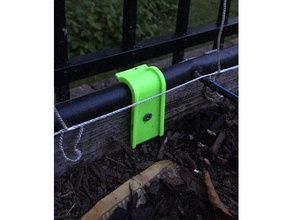 hose mount bracket outdoor & garden gardening clamp irrigation system watering 3d print model - Mito3D