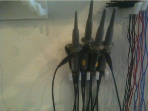 osciloscópio clipe de levar rack porta-ferramentas & caixas clip chumbo 3d print model - Mito3D