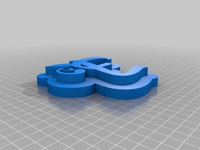 chaveiro inicias adaş Anahtarlık 3d print model - Mito3D