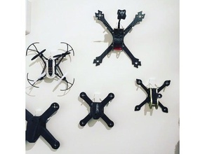 wall mount drone electronics attachment display hook hanger 3d print model - Mito3D