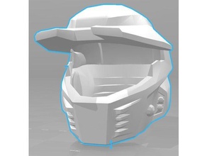 halo mjolnir mark v-Helm Kostüm Helm spartan spartan-Helm 3d print model - Mito3D