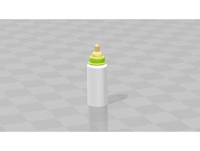 sylvanian families playmobil compatible baby bottle playsets kids toys 3d print model - Mito3D