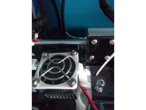 ventilador fan anet a8 3d printer parts upgrade extruder hinge soporte 3d print model - Mito3D
