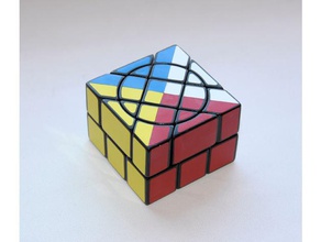 psycho cube crazy fisher 3x3x2 puzzles rubiks twisty puzzle 3d print model - Mito3D