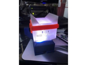 illuminazione gatto rambo addon La stampa 3d cali cat esp8266 illucat illu luce notturna polpi wemos d1 mini ws2812 ws2812b 3d print model - Mito3D